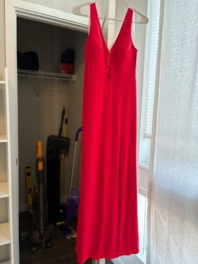 NWOT Gianni Bini Red Floor Length Dress | Size 7